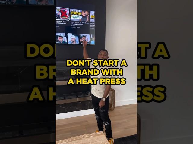 Don't Use A Heat Press To Start A Clothing Brand