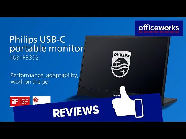 Philips 15.6” Hybrid IPS Portable Monitor 16B1P3302