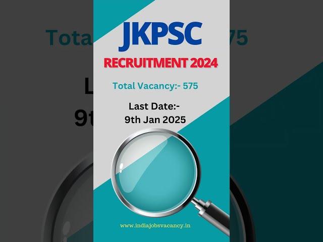 JKPSC Lecturer Recruitment 2024: Apply for 575 Vacancies Now!