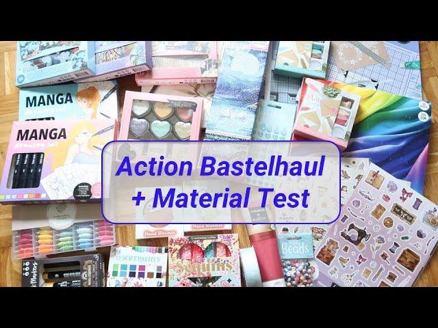 Action Bastel Haul + Material ausprobieren