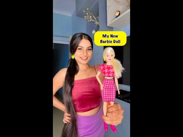 Unboxing Barbie Doll  #crafteraditi #shorts #youtubepartner #diy #unboxing #barbie @CrafterAditi