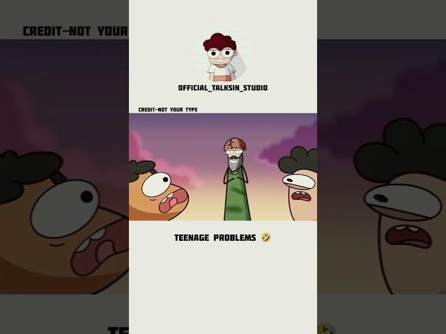 teenage problem #animation #attitude #shorts