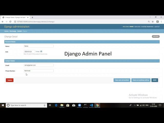 Django Admin Customization || Admin Panel for Model in Django