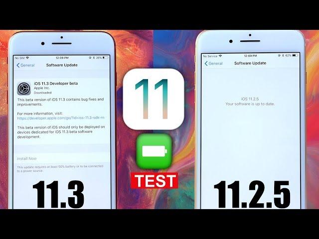 iOS 11.2.5 Vs iOS 11.3 Battery Test | it’s Looking Good