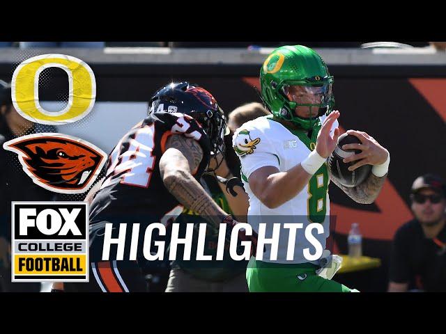 No. 9 Oregon Ducks vs. Oregon State Beavers Highlights | FOX College Football