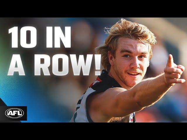 Best moments from Port Adelaide's 10 game winning streak!