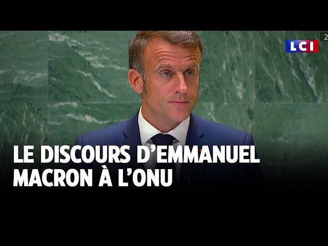 Le discours d’Emmanuel Macron à l’ONU