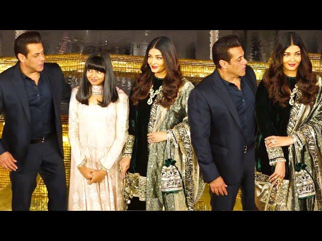 EX Lover Salman Khan and Aishwarya Rai Recent Stunning Appearance At Mukesh Ambani Cultural Opening