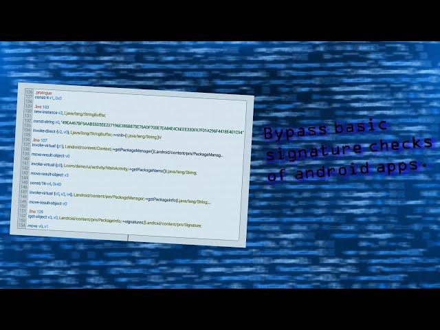 Bypass basic signature checks of android apps,Manually signature bypass part 1.