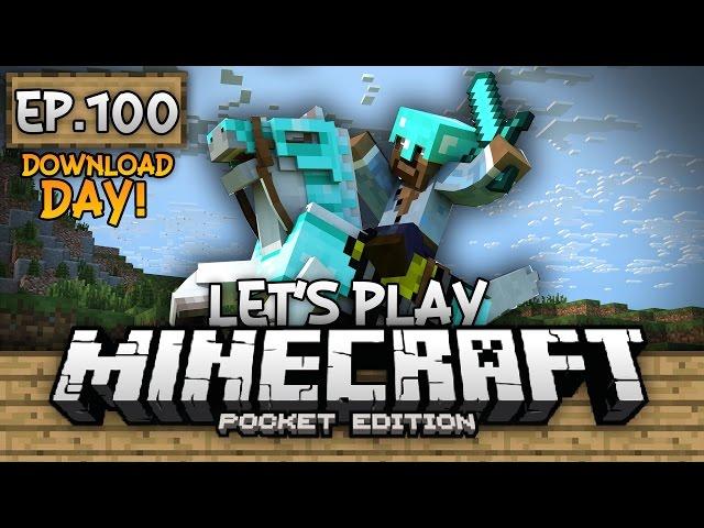 Survival Let's Play Ep. 100 (DD) - WORLD TOUR!!! - Minecraft PE (Pocket Edition)