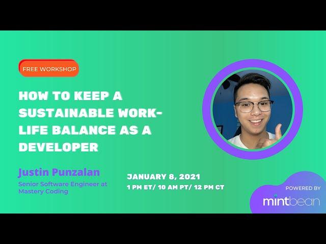 How to keep a sustainable work-life balance as a developer?