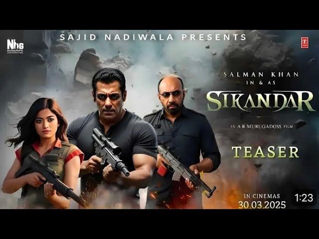 Sikandar Official Teaser Trailer |Salman Khan| Suniel Shetty, Kajal A, Rashmika M, Sathyaraj