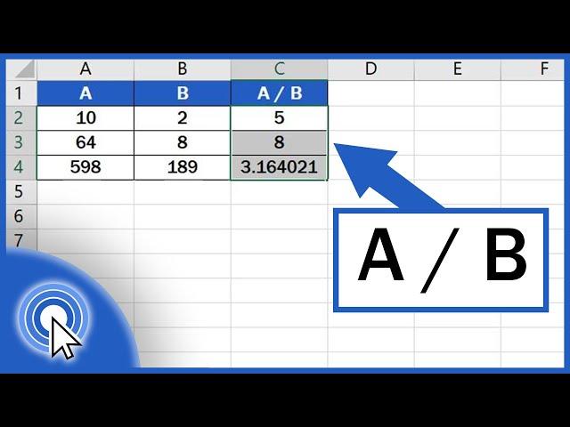 How to Divide Numbers in Excel (Basic way)