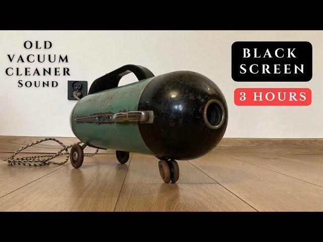 White Noise Black Screen | Sleep, Study, Focus | 3 Hours | Vacuum Cleaner Sound