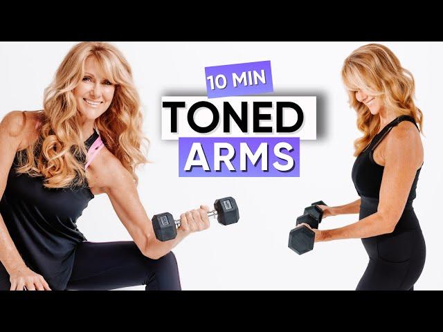 10-Minute ARM Workout With Dumbbell Weights Women Over 50 