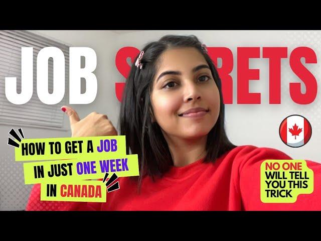 Unique Way To Get A Job In Canada 