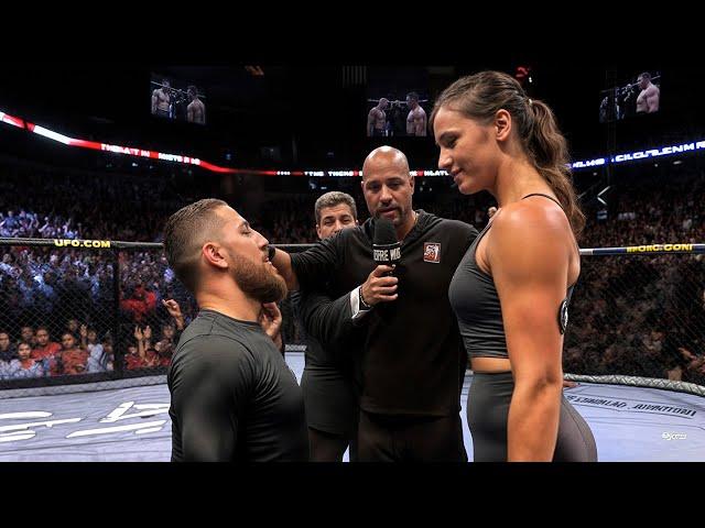 When Regular Guys Challenge Female UFC Fighters… You Won't Believe What Happens Next