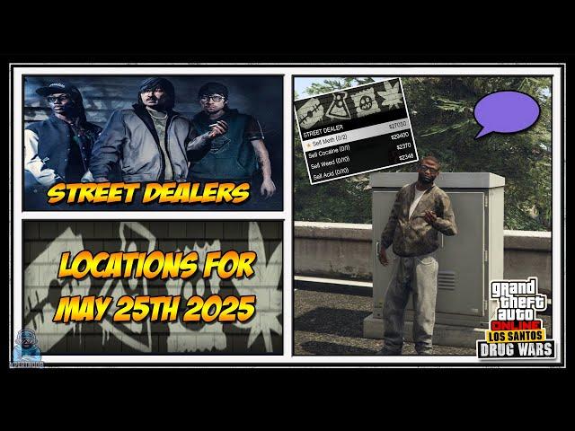 GTA Street Dealers Location For May 25th 2025 | GTA 5 Online | Drug Wars DLC