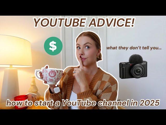 How to start + grow a YouTube channel in 2025secret tips, what I wish I knew, equipment & more!