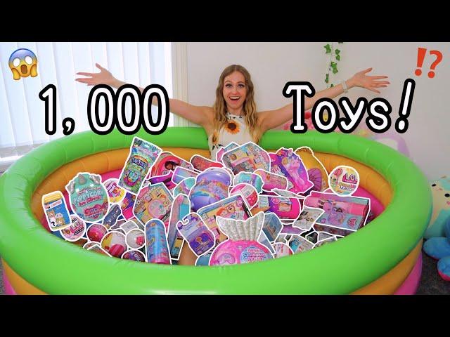 I FILLED MY *SWIMMING POOL* WITH 1,000 MYSTERY TOYS!!!⁉️ (LUCKY DIP CHALLENGE!) | Rhia Official