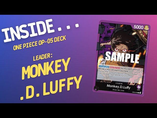 One Piece Card Game OP-05 Deck - Monkey.D.Luffy Leader/ Straw Hat Crew Deck | Inside #483