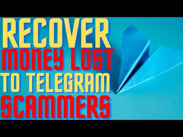 How To Recover Money Lost To A Telegram Scammers -Telegram Prepaid Task Scam -Telegram Crypto Scams