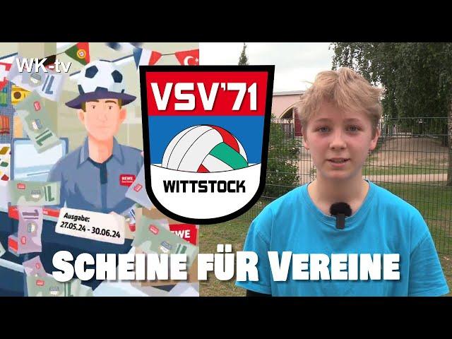 Scheine für Vereine von REWE - Unser Spot vom VSV 71 Wittstock e.V. zur Aktion 2024