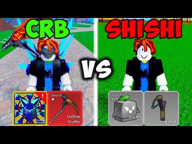 Noob To PRO mais CRB vs SHIZUTO ! Blox Fruits