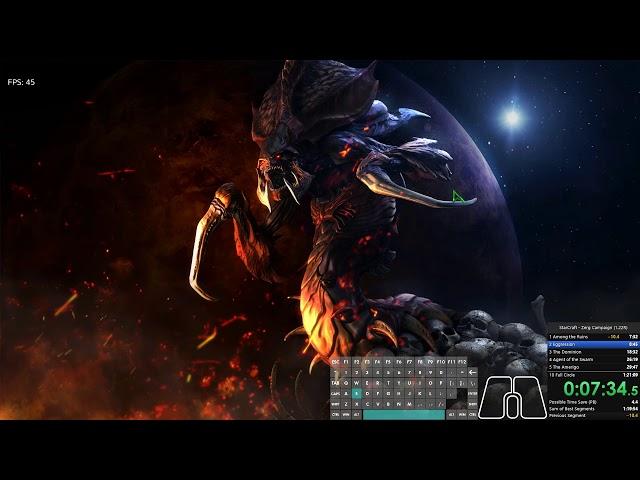 Starcraft Zerg Campaign Speedrun [1:19:51] former WR