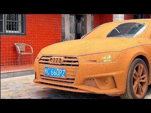 Washing the Dirty Audi Car : Deatiling the Interior and Exterior