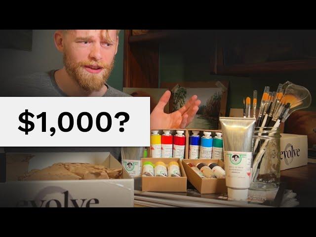 What Oil Painting Supplies Come with the Evolve Program?