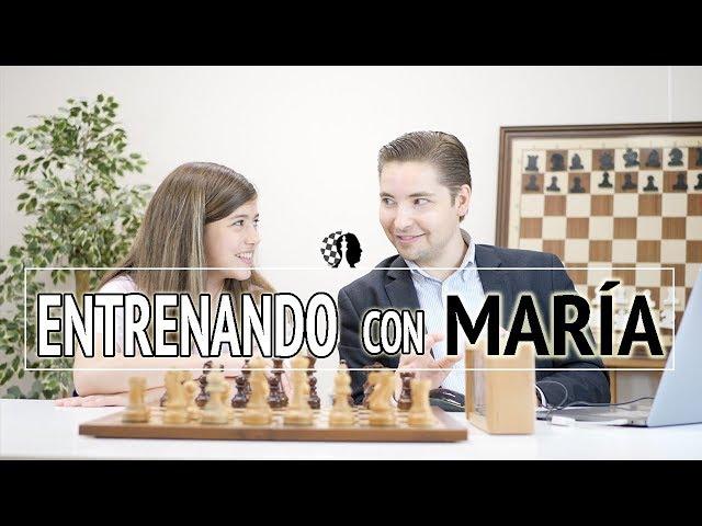 Táctica de Ajedrez con María (Campeona de Asturias Sub 14)
