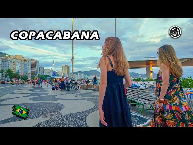 Copacabana Beach — Full Promenade Walk — Rio de Janeiro, Brazil  2024 【 4K UHD 】