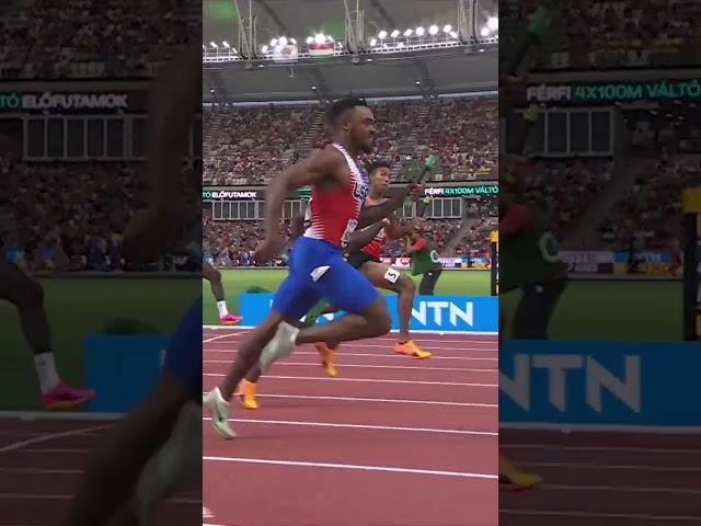 Incredible relay comeback   #worldathleticschamps #athletics #usa   #sprint #relay #youtubeshorts