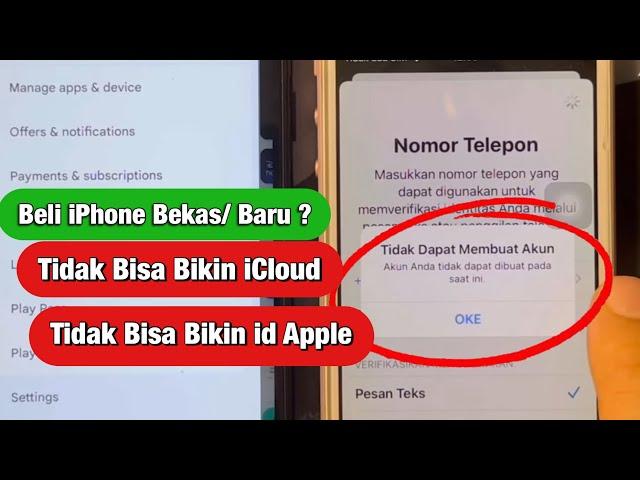 Tutorial Tidak Dapat Membuat Akun iCloud - Akun Anda Tidak Dapat Dibuat Saat Ini