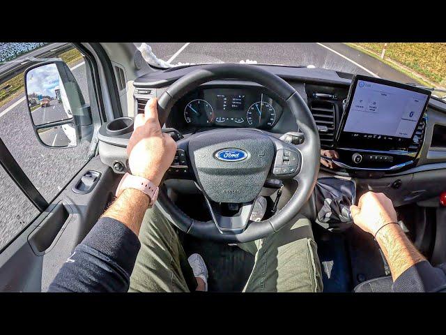 2023 Ford Transit RWD [2.0 NEW ECOBLUE 130HP] |0-100| POV Test Drive #1643 Joe Black