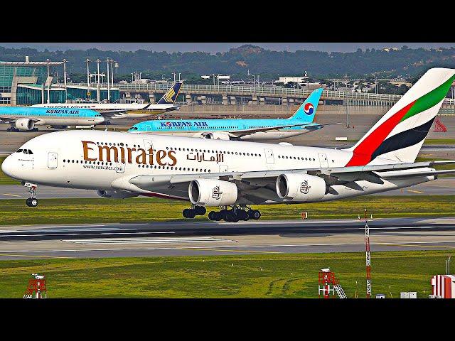 20 MINUTES of TAKEOFFS and LANDINGS | Incheon Airport Plane Spotting [ICN/RKSI]