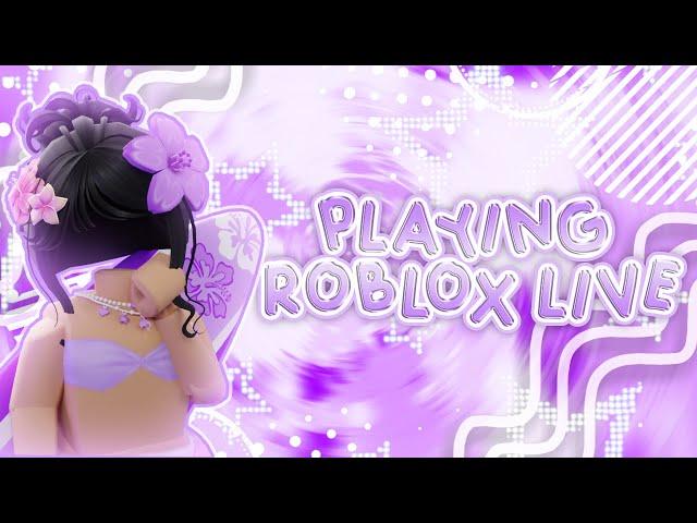 Playing roblox live! (ft. my sis)