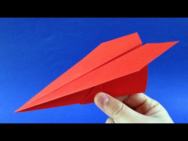 How to make a Paper Aeroplane that Flies Far with A4 paper - Best paper airplane glider