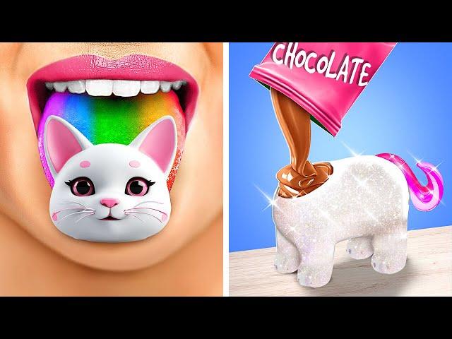 Pets CHAOS!  Watch What These Crafts Did to This Cat! COOL Gadgets for Pet Owners by 123GO! Zoo