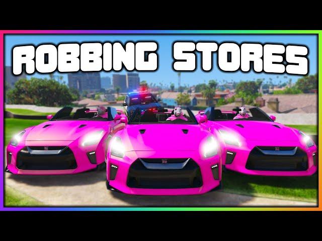 GTA 5 Roleplay - ROBBING STORES DRESSED EXACTLY THE SAME | RedlineRP