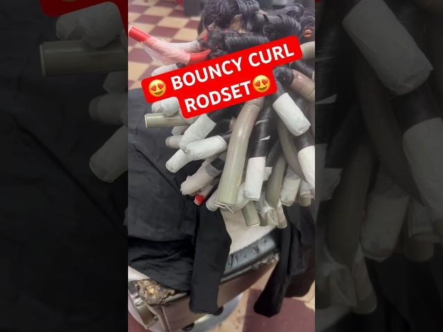 How to do a Bouncy Curly Rodset️ #beautyjunkies #blackhair #cgpayton #hair #louisville #curls #CG