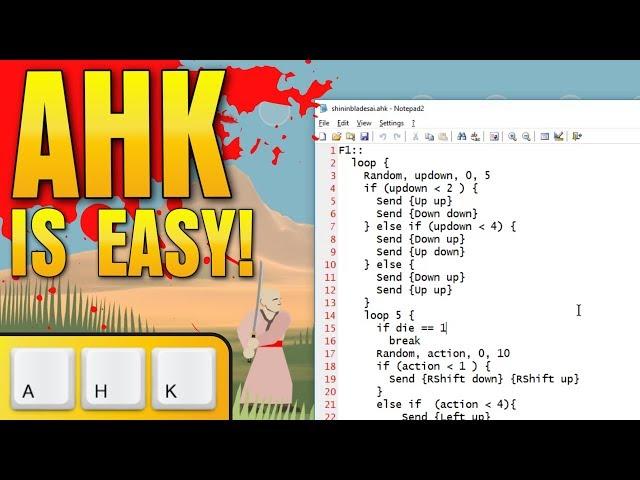 AHK is easy to use: AutoHotKey file tutorial