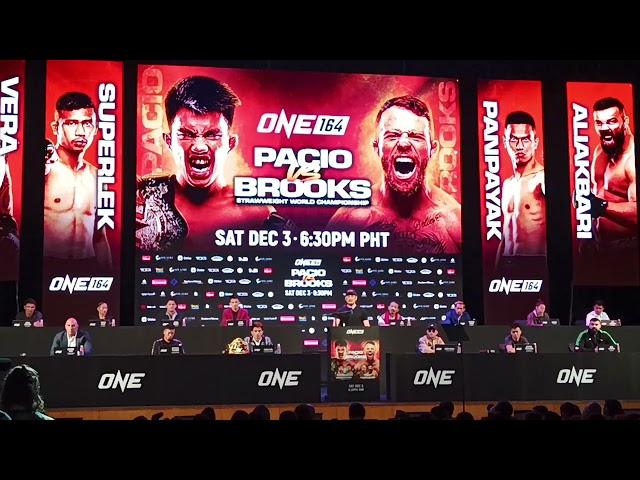 ONE 164 Presscon: Joshua Pacio vs. Jarred Brooks | Manila, 30 November 2022