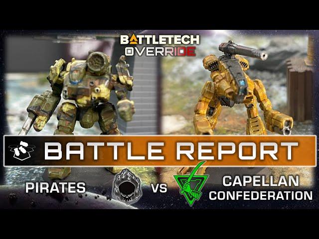 BATTLETECH Battle Report | Pirates vs Capellan Confederation | ilClan Era | Override