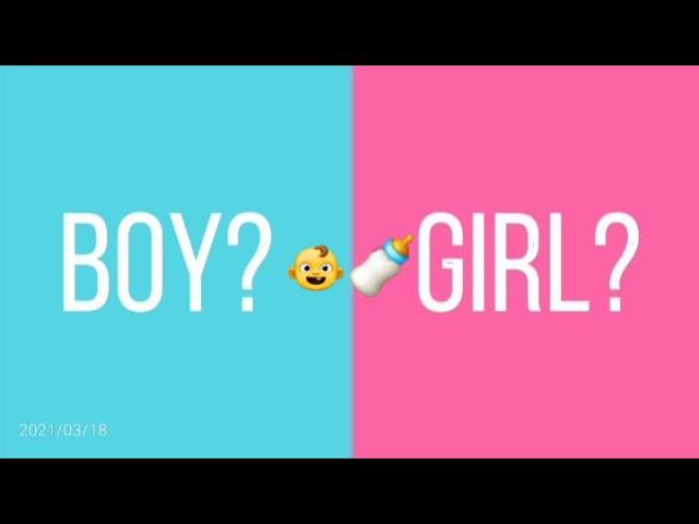 GENDER REVEAL FREE TEMPLATE 