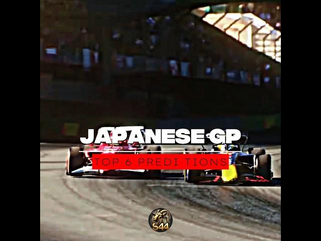 Sbinnala44's Japanese GP Race Predictions