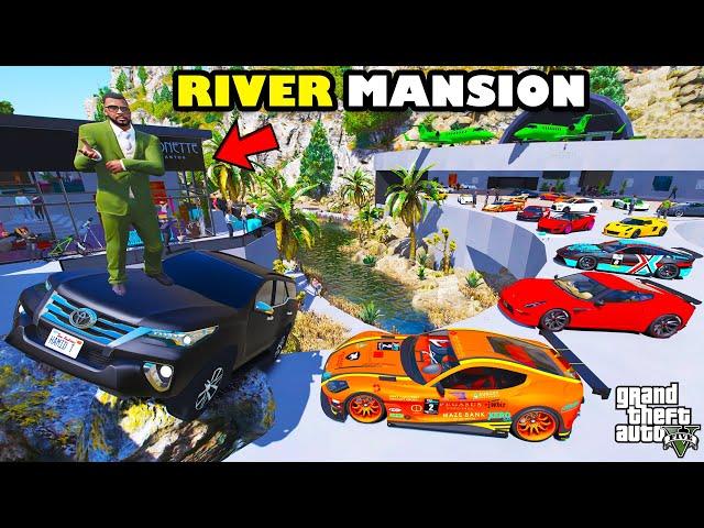 Franklin Build Most Luxury And Unique River Mansion In GTA 5 | SHINCHAN and CHOP