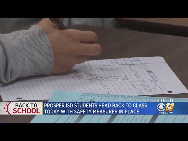 Safety Measures As Prosper ISD Students Begin Classes