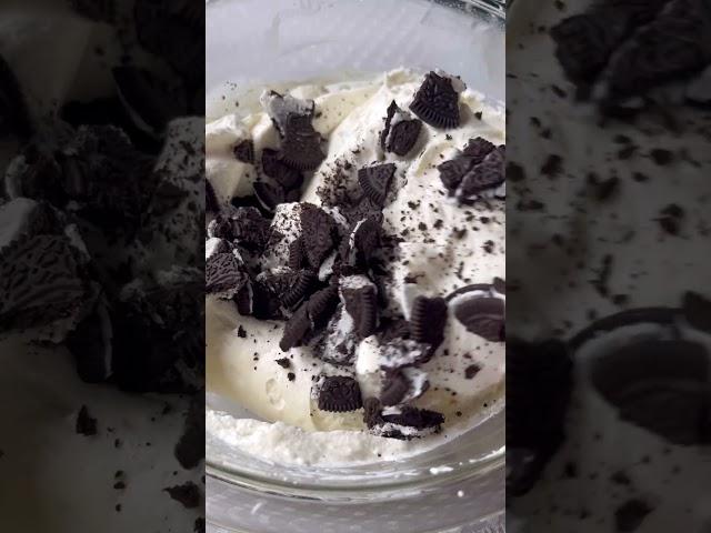 No-bake Oreo cheesecake with chocolate topping #homemade  #baking #nooven #birthdaycake #japan #2024